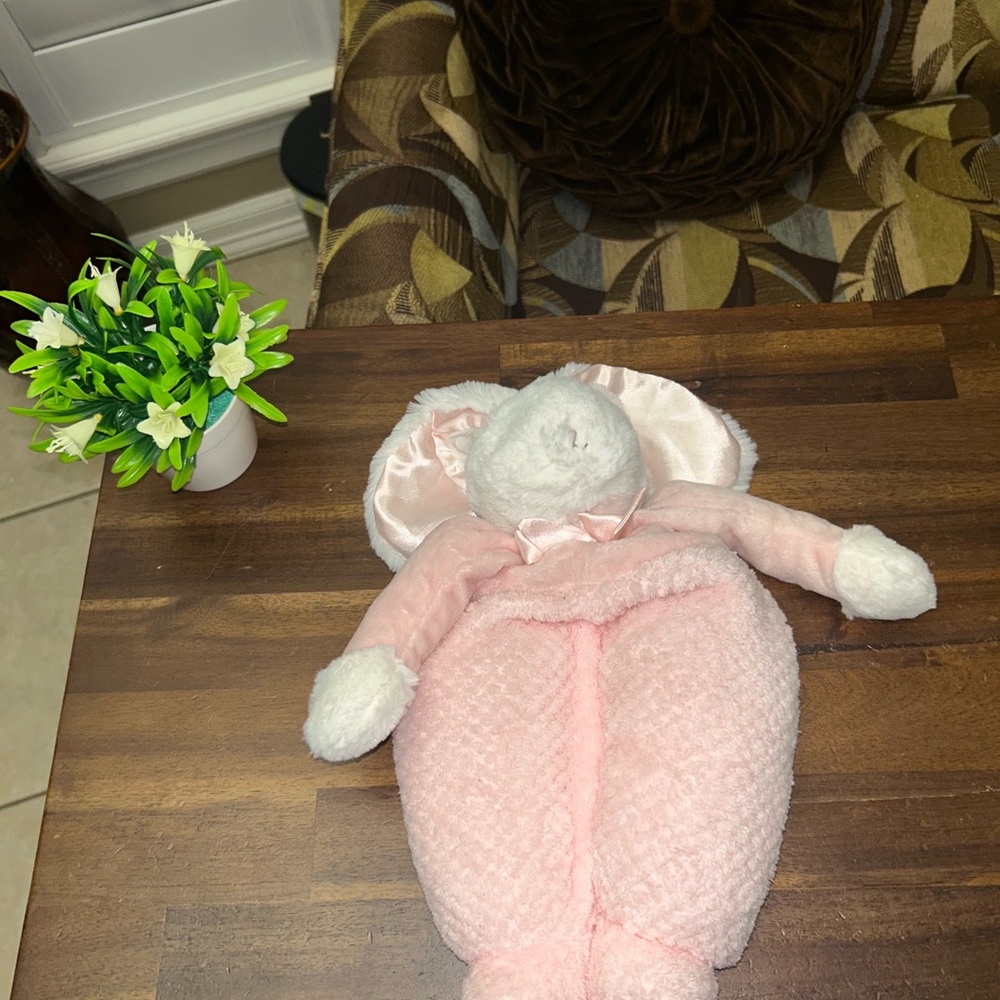 Bunnies By The Bay Musical Blossom Bunny Plush Stuffed Brahms Lullaby Pink